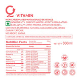 Aquatein Vitamin Drink Nutrition Label